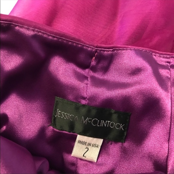 Jessica McClintock Strapless High-Low Prom Dress - Picture 4 of 8